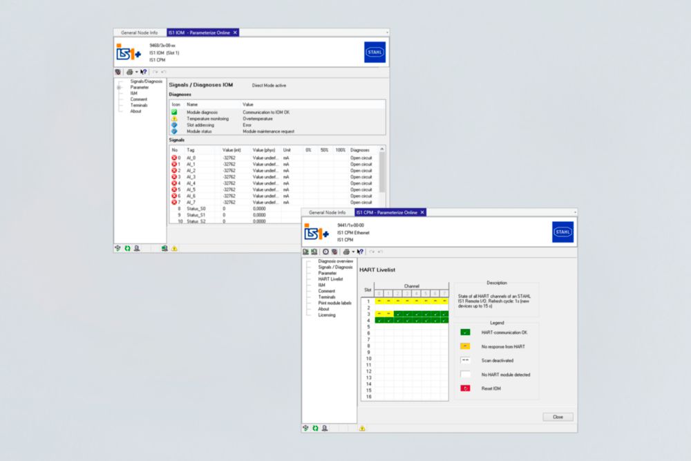 IS1 DTM devices Series 9499/DTM R. STAHL