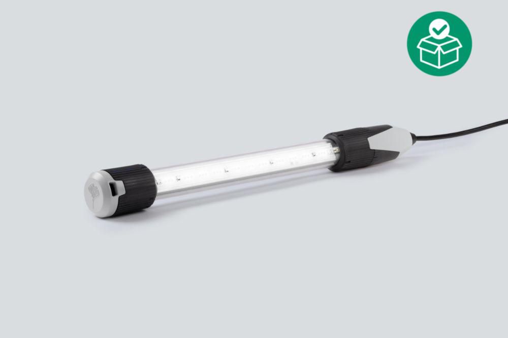 Tubular light fitting with LED, Gas temperature class: T4, 850 to 5000 K CRI80, 4620lm, 140° with diffusing glass 100 ... 277 V, Cable length= 10m ((N)HXSLHXÖ-J 2x1.5 mm²), Zone 1/2/21/22