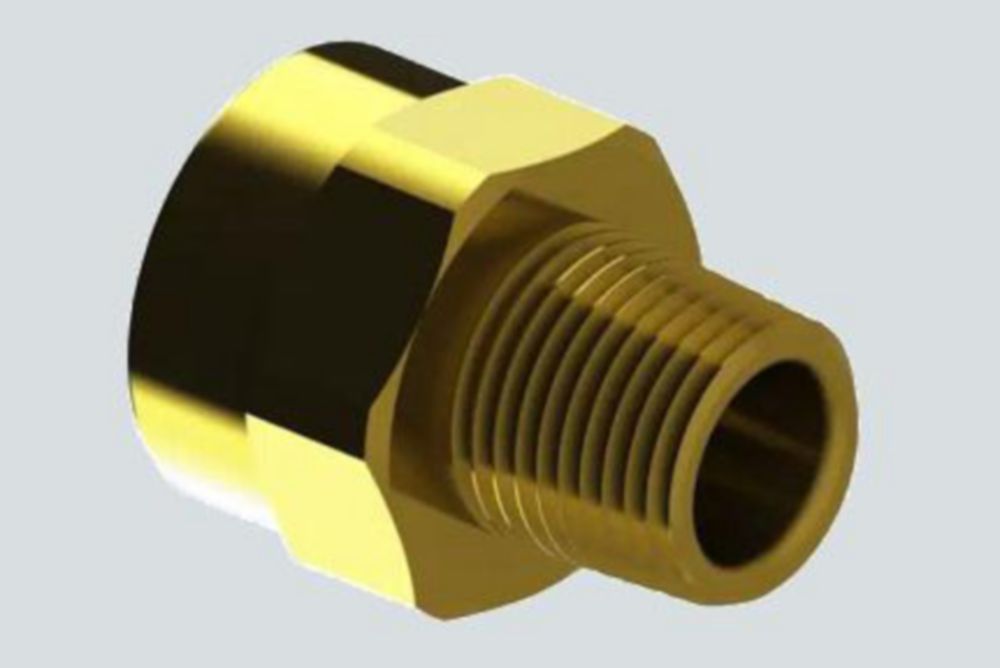 Ex Ex e- und Ex d-Adapter mit NPT-Außengewinde Messing Reihe TEF66x R. STAHL