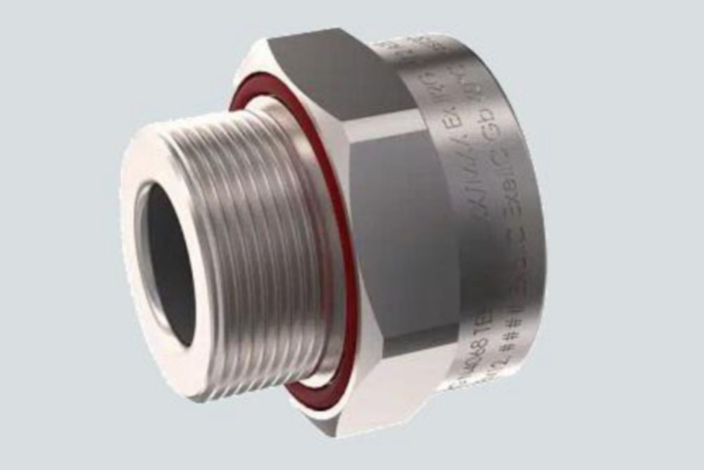 Ex Ex e- und Ex d-Adapter mit metrischem Außengewinde AISI316 Reihe TEF66x R. STAHL