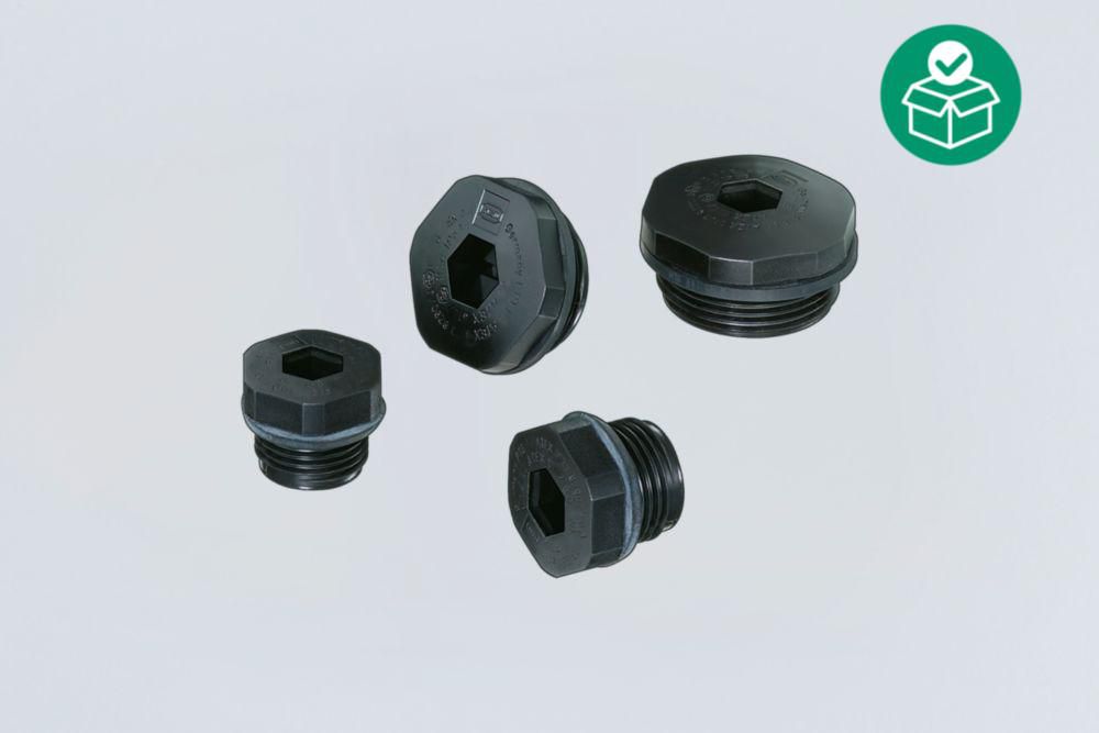 Stopping plug, M16, Hexagon socket, Packaging unit: 100, Polyamide, Zone 1/2/21/22