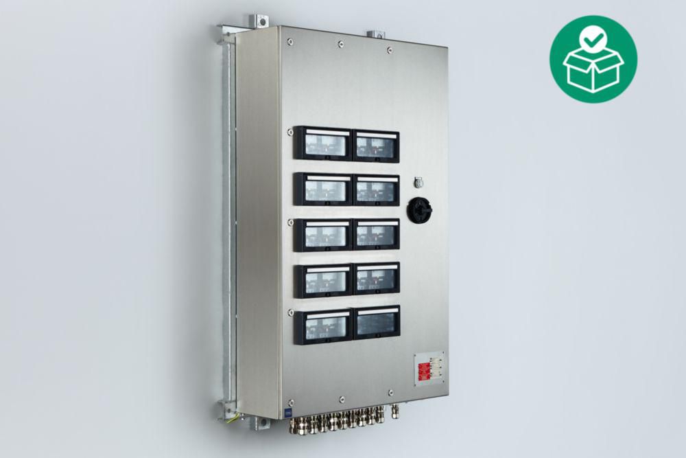 Control system, Stainless steel 1.4404, (AISI 316L), brush finished, IP66, 1 x Ethernet terminal, Zone 1/2/21/22