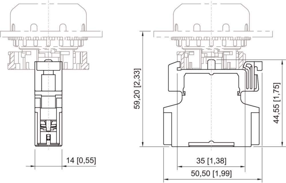 Ex Contact element for front installation Series 8082/3 R. STAHL