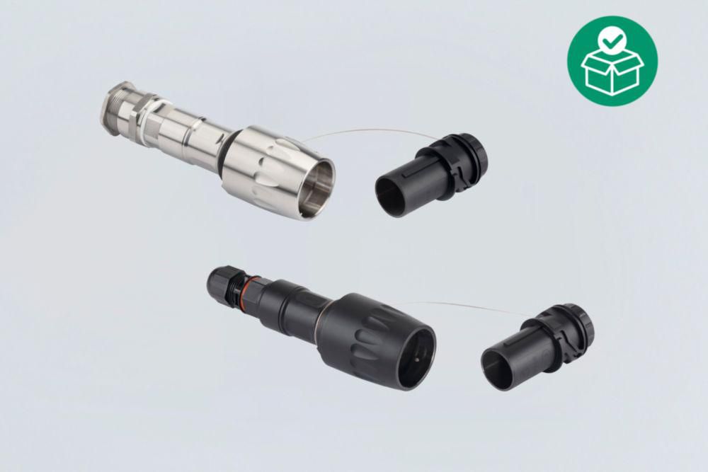 Plug, 500 V, 16 A, 7 P + PE / 8 P Plug; M20 x 1.5, Plastic, Connection cross-section: 1.50 mm², Zone 1, 2, 21, 22