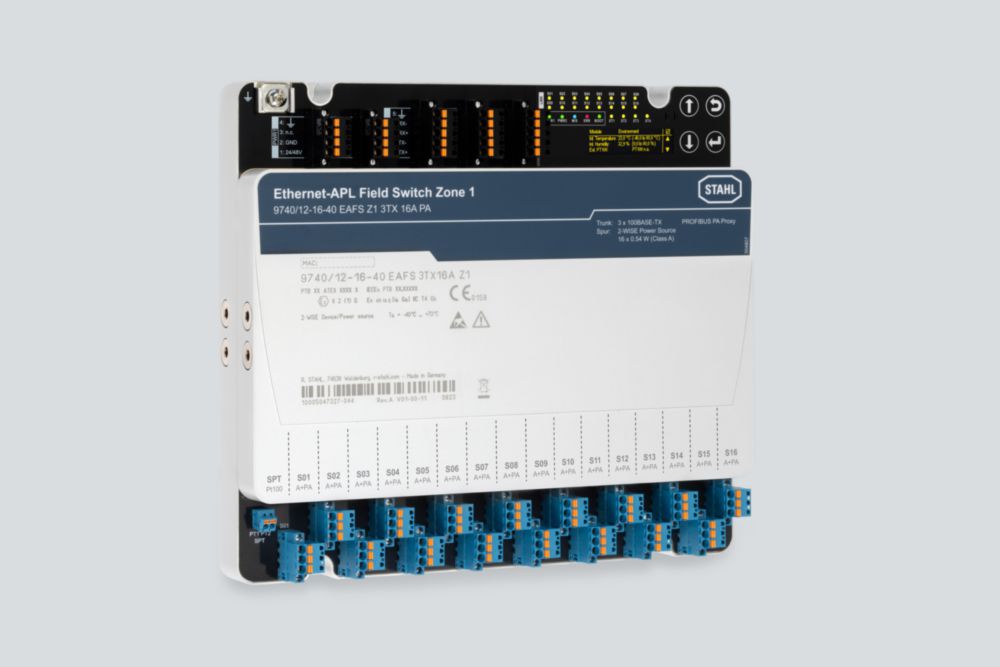 Ex Ethernet-APL field switch Zone 1 Series 9740 R. STAHL