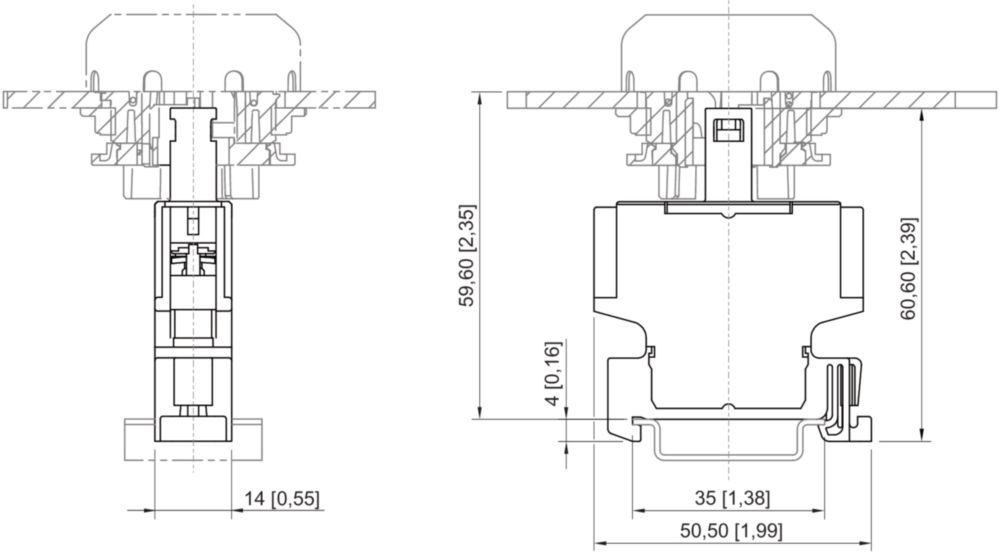LED indicator lamp for installation on mounting rai series 8010/6-1 EEB R. STAHL
