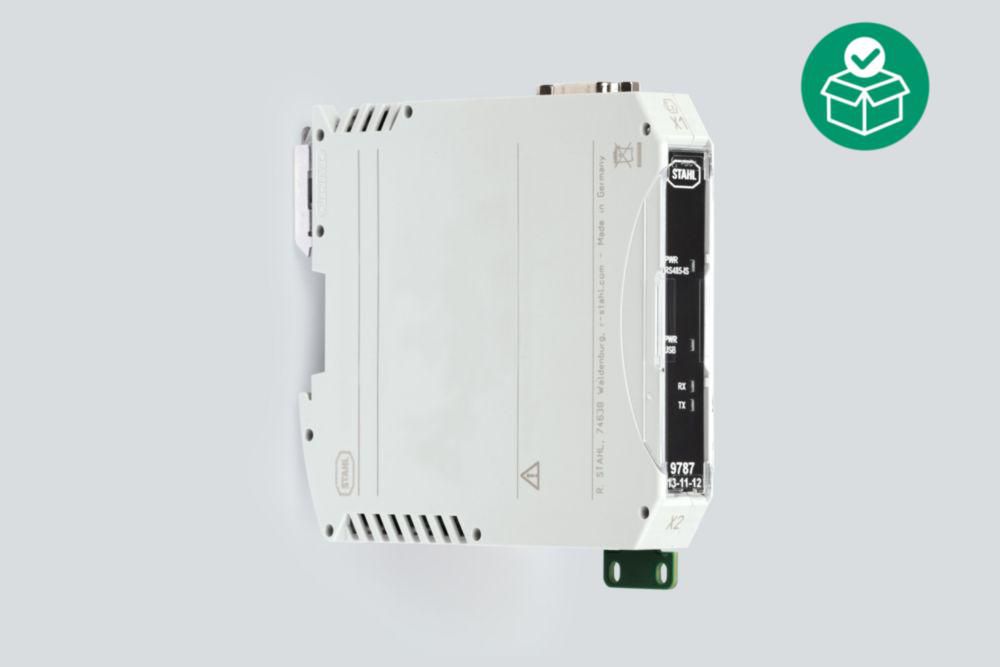 USB RS485 converter, Number of USB ports: 1, USB connection: Type B socket X2, 5-pole, Number of RS485 ports: 1, RS485 connection: D-SUB DE-9 socket X1, 9-pole, Zone 2/22