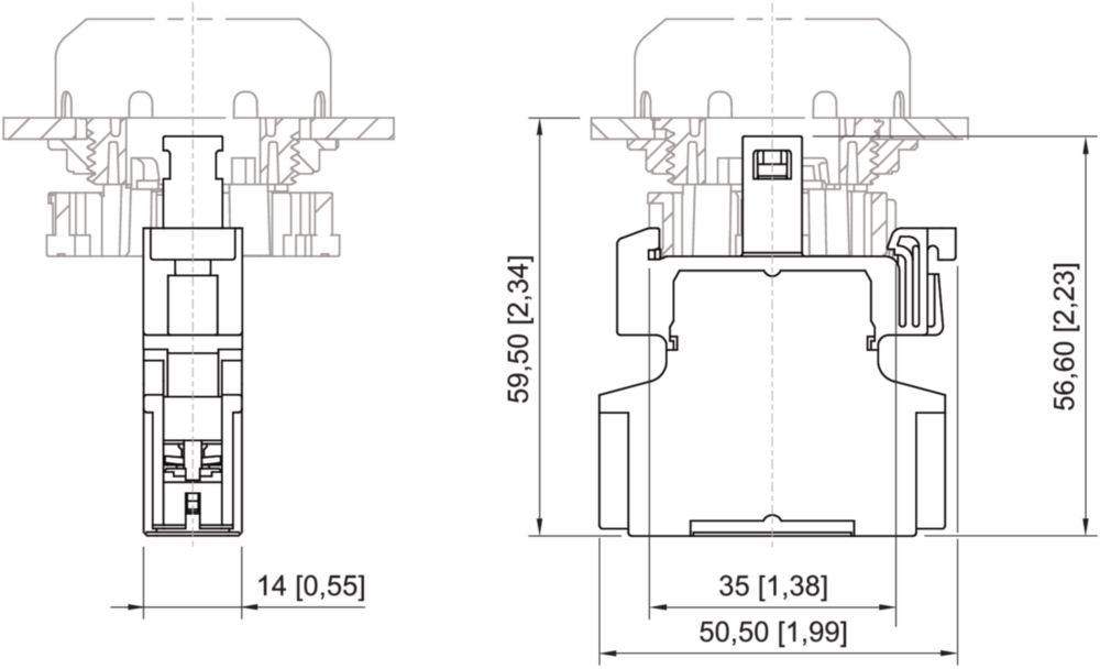 LED indicator lamp for front installation serie 8010/6-2 R. STAHL