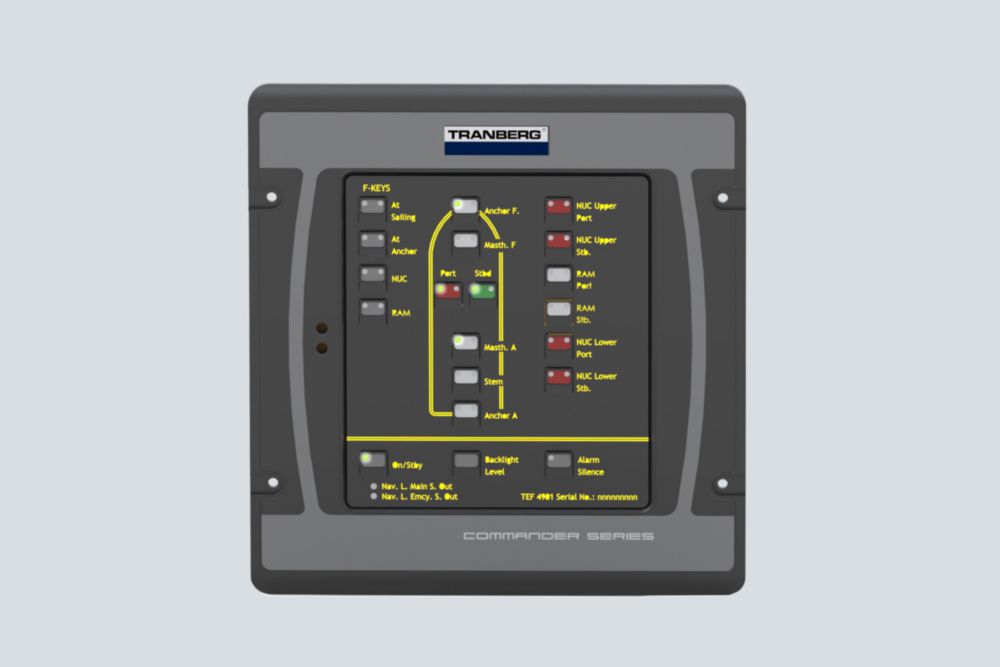TRANBERG<sup>® </sup>Bedienfeld für Navigationslichtsystem Reihe TEF4900 R. STAHL