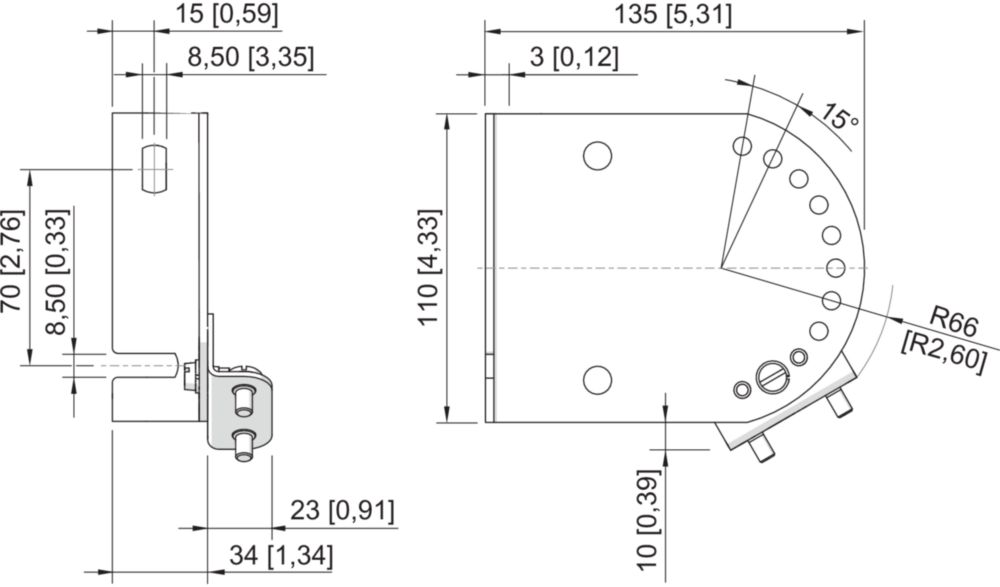 Ex Appareil de signalisation lumineux, LED / 5 J, ALU, compact, série 6161 R. STAHL