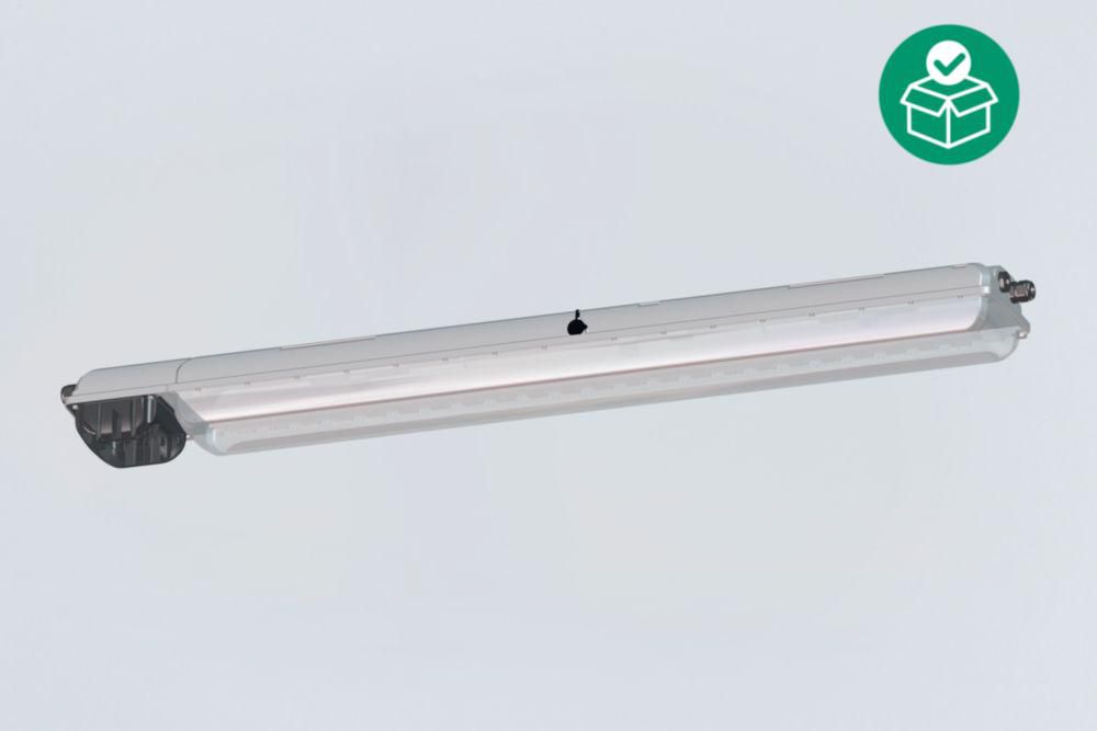 Emergency luminaire with LED EXLUX,  5000 K – neutral white; 5810lm; 45 W, 110 ... 240 V,  Drilled holes: 3 x M20, Size: 4,  Zone
