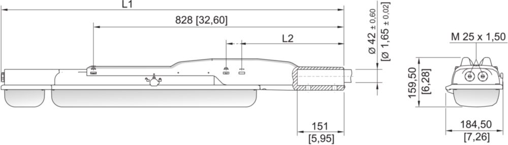 Ex Lampade di emergenza con LED EXLUX serie 6009/4 R. STAHL