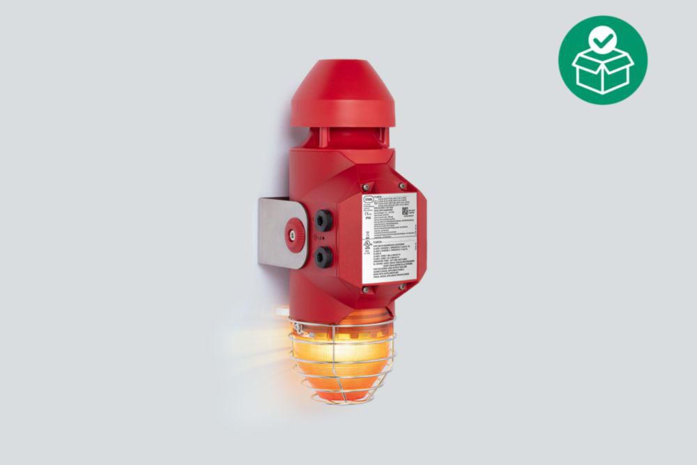 Ex Audible and visual signalling device up to 120 dB(A) / LED / 5 J, ALU, Series YL60/3 - YODALEX 3 R. STAHL