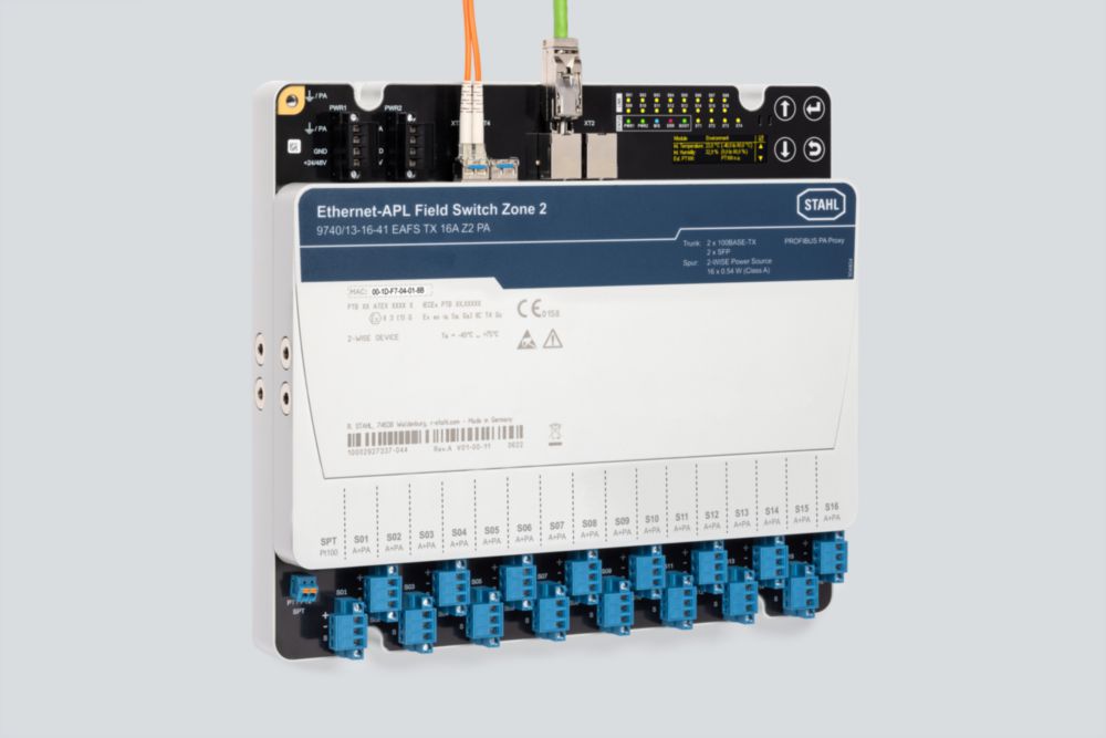 Ex Field switch Ethernet-APL Zona 2 serie 9740 R. STAHL