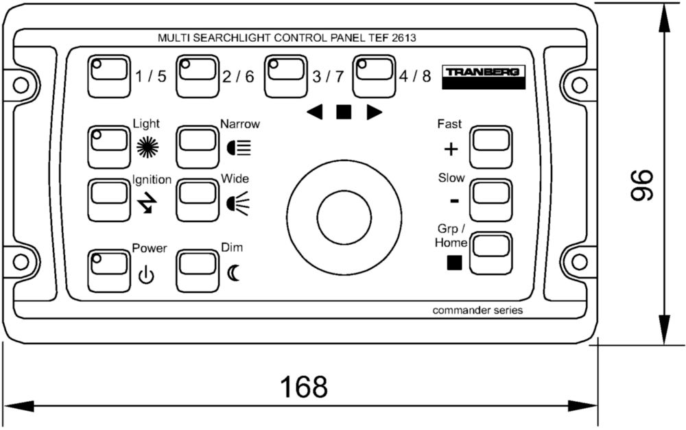 Searchlight Commander Control Panel Series TEF2613 R. STAHL