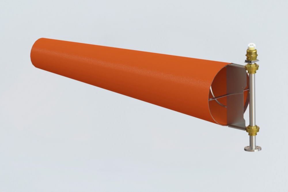 Ex TRANBERG<sup>® </sup>Beleuchteter Windsack ohne interner Beleuchtung und Hindernisfeuer Reihe TEF9968 R. STAHL