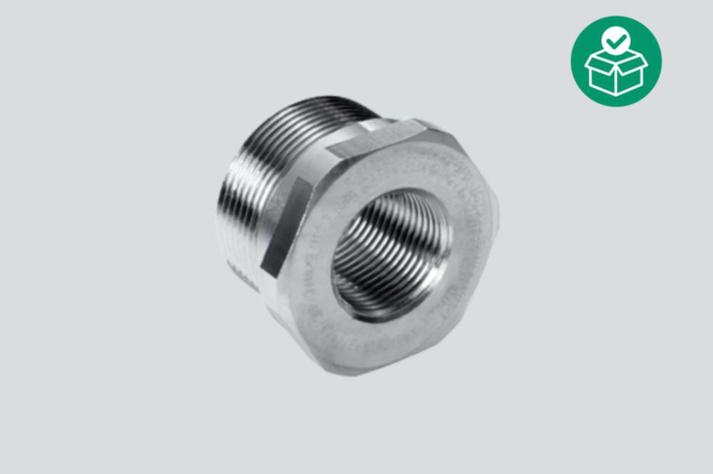 CMP-737-D-M3-M2-5, Reducer, Metric/metric, External thread: M25, Internal thread: M20, Nickel-plated brass, Zone 1/2/20/21/22