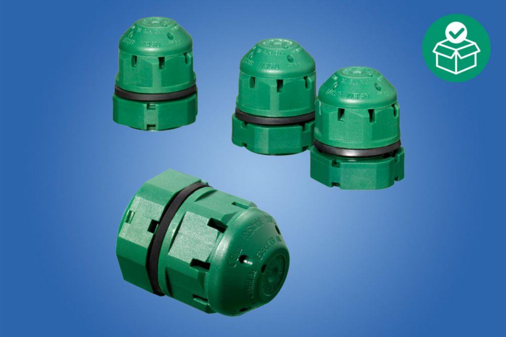 8162C1-25-1, Breather, M25 x 1,5 mm, Nuts available: With nut, Packaging unit: 20, Polyamide, Zone 1/2/21/22