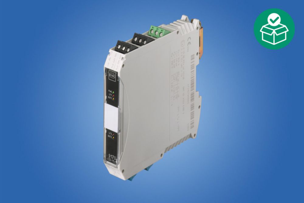 Switching repeater, Screw terminal, Number of channels: 2, Auxiliary power: 24 V DC, Output per channel: 2 NO – signal relay, Zone 2