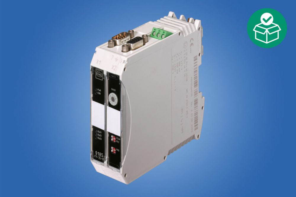 Fieldbus isolating repeater,Safe interface area: RS 232, RS 422, RS 485, Field side of interfaces: RS-485 IS (PNO), Protocols: ServiceBus R.STAHL (IS1)/Modbus/PROFIBUS DP/HART over RS485, Zone 2