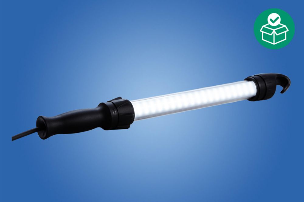 Inspektionsleuchte LED, neutralweiß, Schutzkorb: Nein, 1396lm,mit Diffusor,LED einreihig, 24 ... 48 V, Kabellänge 5m, Stecker: ohne, Zone 1/2/21/22