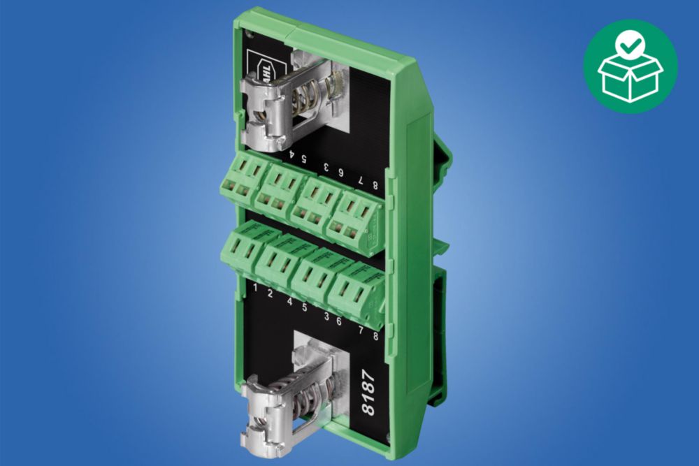 Network technology Ethernet terminal, Transfer rate: 10/100/1000 BaseT, Mounting type: On NS 35 DIN rail, Zone 1/2