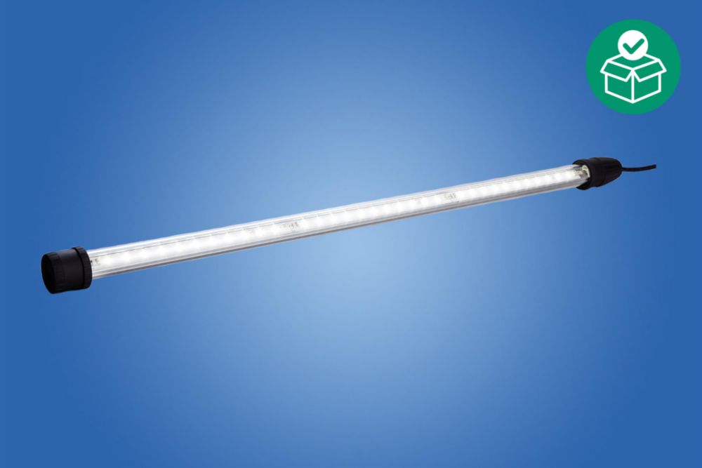 Tubular Light Fitting with LED, Gas temperature class: T4, Neutral white, 1396lm, with diffuser 24 ... 48 V, Cable length= 5m (H07RN8-F 2x1.5 mm²), Zone 1/2/21/22