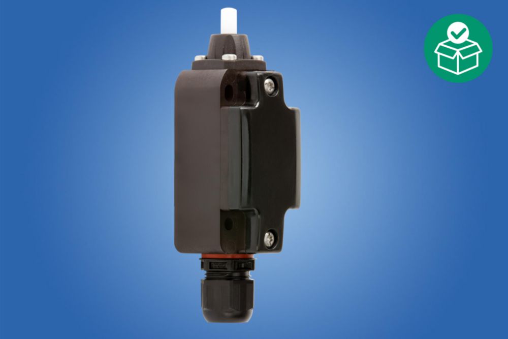 Position switch, Plunger, 1 NC + 1 NO, Snap-action contact, Positive opening operation: Yes, Cable entry 8161 1xM20x1.5, Polyamide, Zone 1/2/21/22