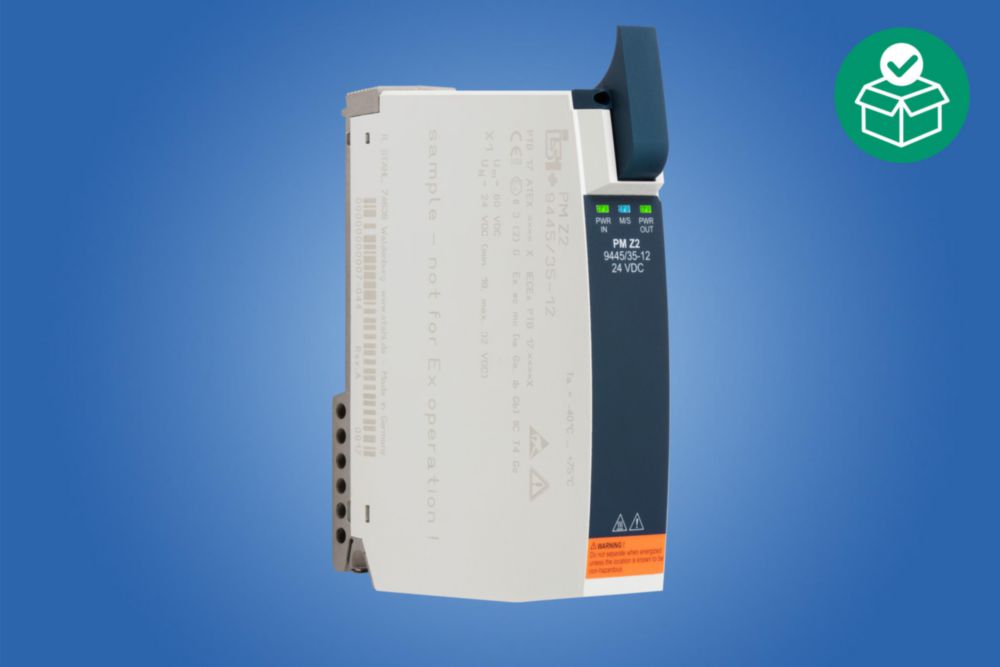 Remote I/O IS1+,24 V DC, Auxiliary power voltage range:19 ... 32 V DC, System plug connection:Via socket 9496/35, Zone 2