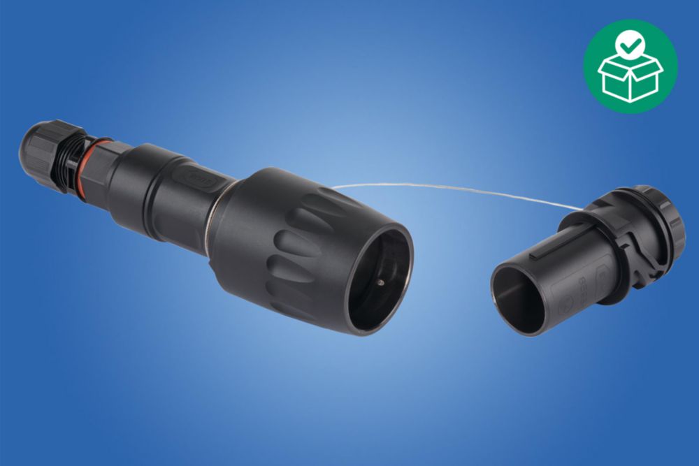 Plug, 500 V, 16 A, 7 P + PE / 8 P Plug; M20 x 1.5, Plastic, Connection cross-section: 1.50 mm², Zone 1, 2, 21, 22