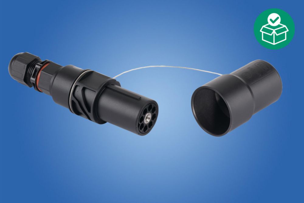 Coupling, 500 V, 16 A 7 P + PE / 8 P, Connection cross-section: 1.50 mm², Plastic, Connection thread: M20 x 1.5, Zone 1, 2, 21, 22