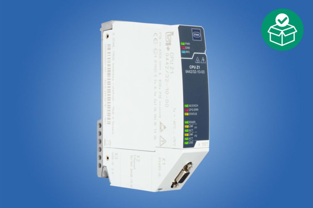 CPU module, RJ45 protocols: MODBUS TCP/EtherNet/IP<sup>TM</sup>/PROFINET, RS-485 interface protocol, Zone