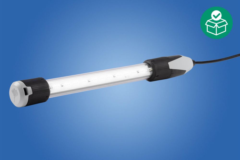 Rohrleuchte mit LED, Gas-Temperaturklasse: T4, 850 - 5000 K CRI80, 3050lm, mit Streublende 140° 100 ... 277 V, Kabellänge= 10m ((N)HXSLHXÖ-J 2x1,5 qmm), Zone 1/2/21/22