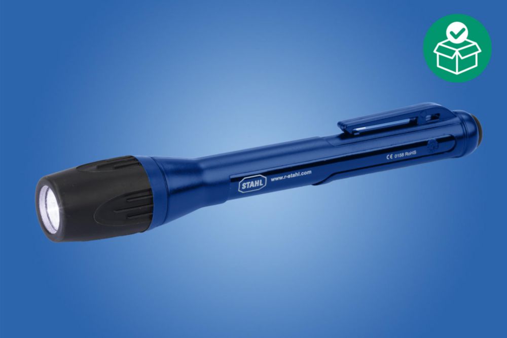 LED hand lamp,  LED/CREE LED (1 W),  30lm; ~ 10 h, 35m,  Battery version: 2 x AAA, Polycarbonate,  Zone 1/2