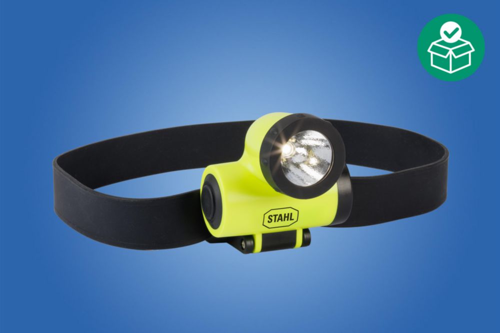 6141/64-1S, Head torch LED, Z1, IIB,  CREE LED XT-E (5 W),  120lm; ~ 12 - 45 h, 150m,  Battery version: 4 x AAA, Polycarbonate,  Zone 1/2