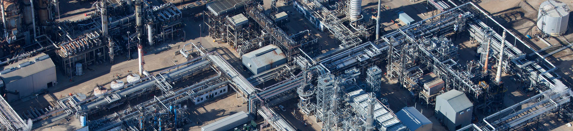 Erdgasunternehmen in der Wüste