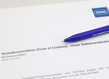 Ex Code of conduct R. STAHL Ex Code of conduct Verhaltensrichtlinie Satzung R. STAHL