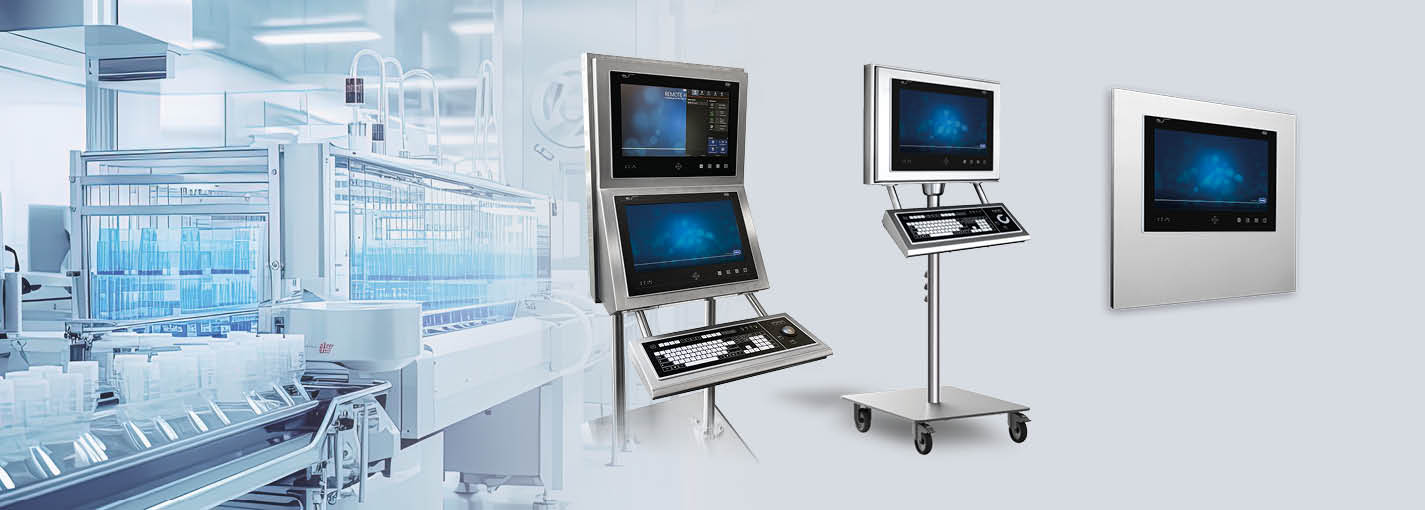 Ex Automation HMI plant-specific ORCA Dual Monitor Cleanroom R. STAHL Ex Automation HMI plant-specific ORCA Dual Monitor Cleanroom R. STAHL