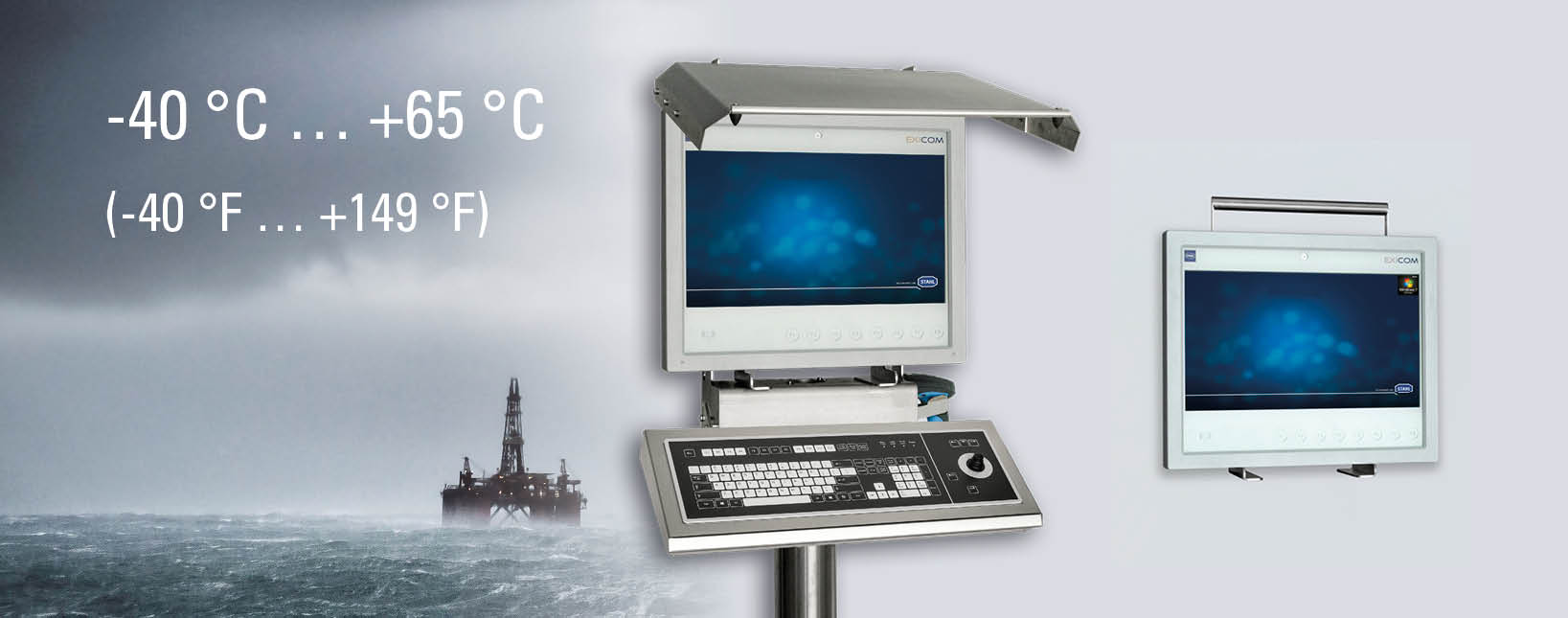 Ex Explosion-proof sunlight readable SHARK-HMIs extreme temperatures R. STAHL 