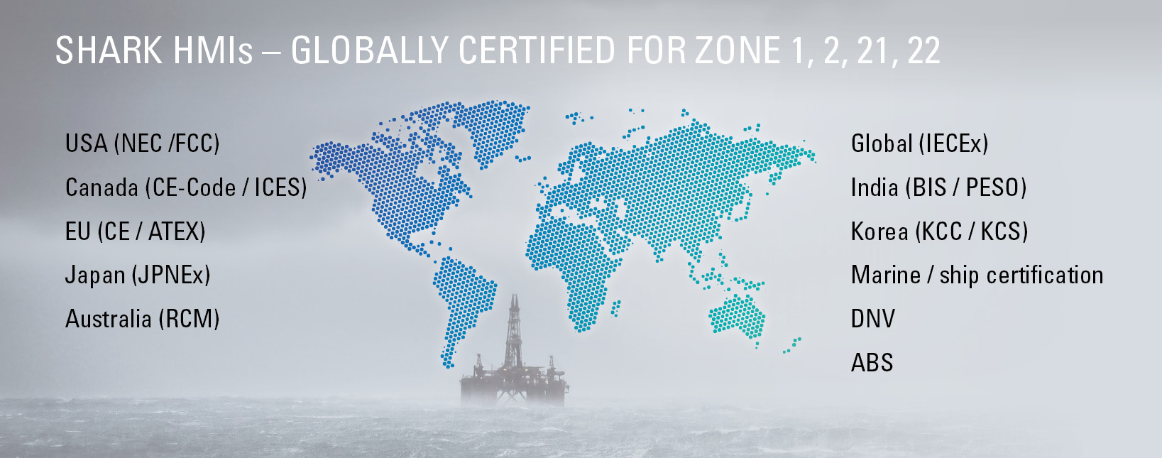 Ex SHARK-HMIs Solutions Worldwide Certified R. STAHL Ex SHARK-HMIs Solutions Worldwide Certified R. STAHL